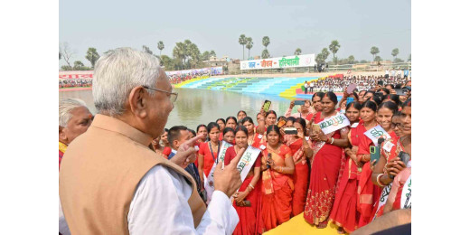 नालंदा में विकास की नई उड़ान, अमृत सरोवर और डिजिटल लाइब्रेरी का उद्घाटन